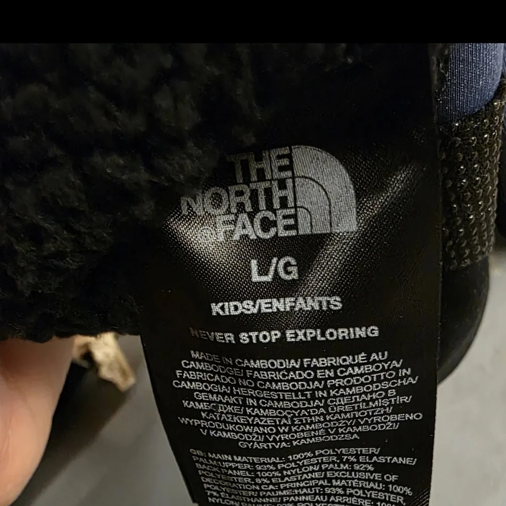 The North Face Boy's Navy and Black Gloves